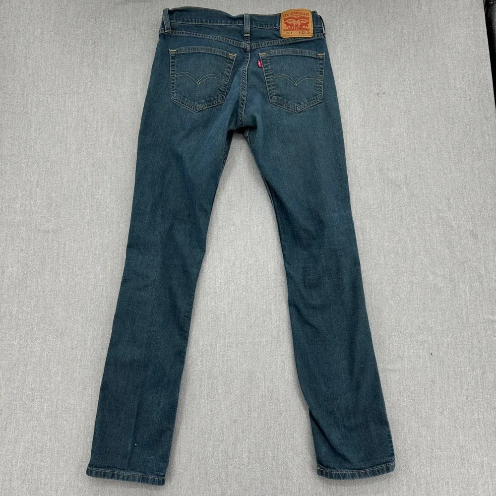 Levi's 511 Jeans Men 32x34 Blue Slim Fit Stretch Denim 04511-0408
